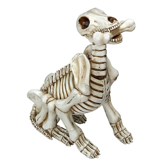 Design Toscano Fetch the Skeleton Dog Statue